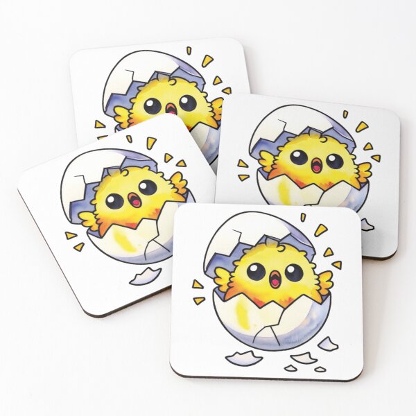 Item preview, The Frightened Chick Is Suddenly Hatched designed and sold by MoxisWatercolor.