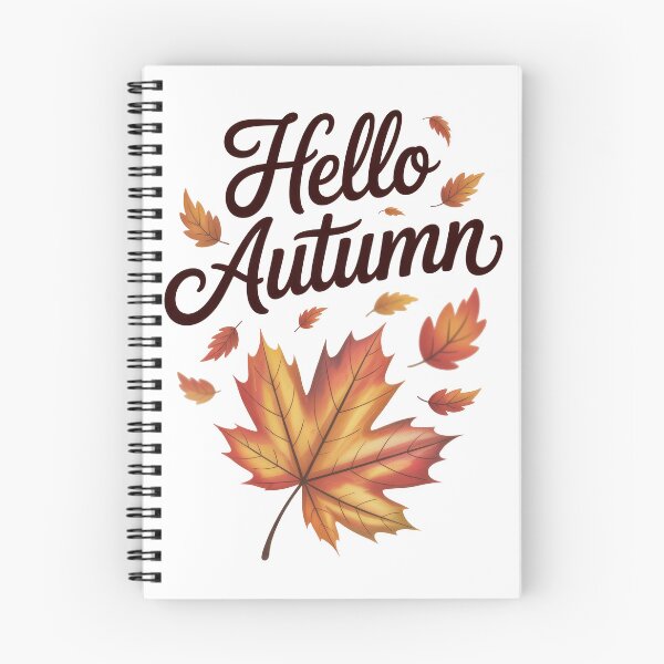 Item preview, Hello Autumn – Maple Leaf Greeting designed and sold by Enea Kelo.