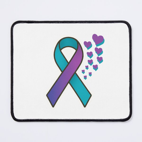 Item preview, Suicide Prevention Ribbon with Hearts 2 designed and sold by LewpyG.