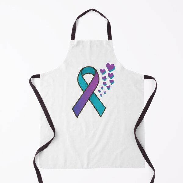 Item preview, Suicide Prevention Ribbon with Hearts 2 designed and sold by LewpyG.