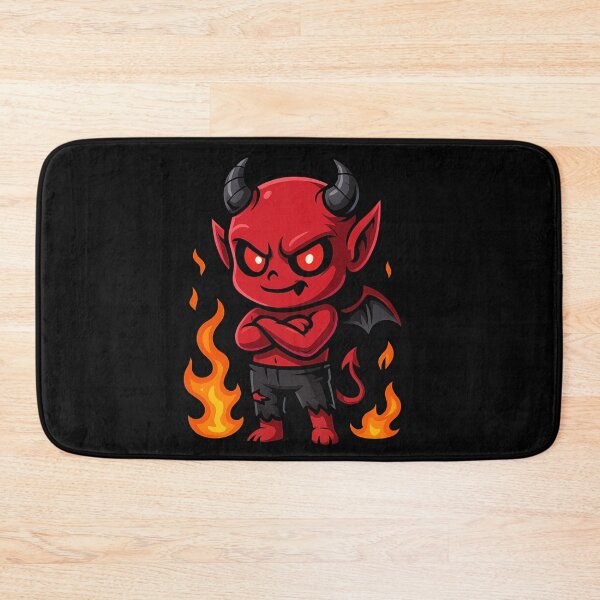Item preview, Red Devil – Chibi Demon with Fire designed and sold by Ahau Designs.