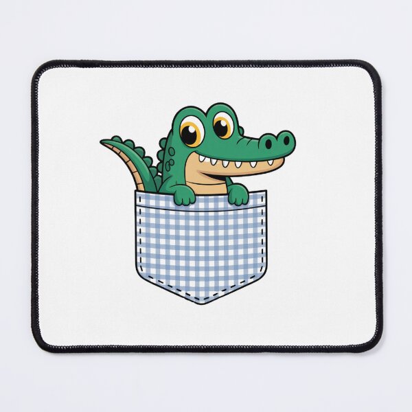 Item preview, Cartoon Crocodile in Pocket designed and sold by NicolasGlowArt.