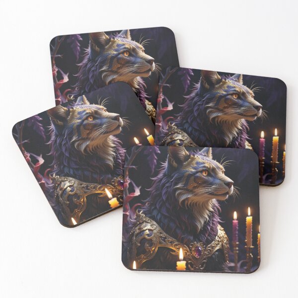 Item preview, Mystic Gothic Wolf – Dark Fantasy Art Print designed and sold by Shouganai-Mind.