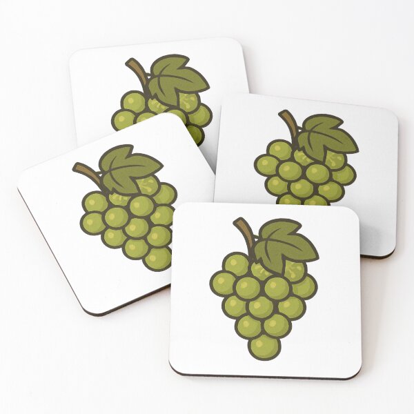 Item preview, Green Grapes – Fruity Cartoon Design designed and sold by KnlDsgn.