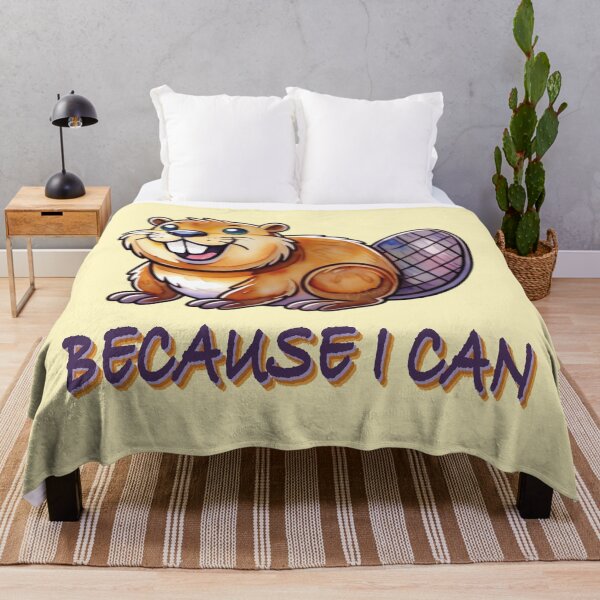 Item preview, Confident beaver says Because I can designed and sold by MoxisWatercolor.