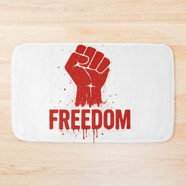 Item preview, Freedom Over Fear — Red Drip Fist, Activism Graphic Tee designed and sold by TrendTribeTP.