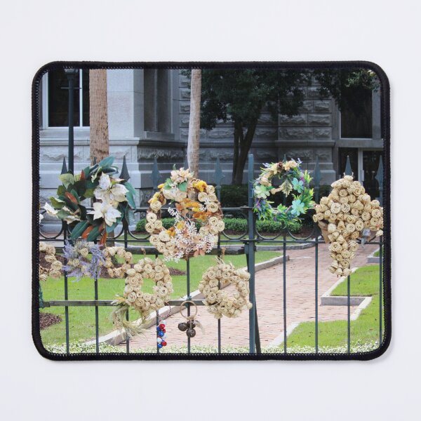 Item preview, Decorative Wreaths on Iron Fence Display designed and sold by Cynthia48.