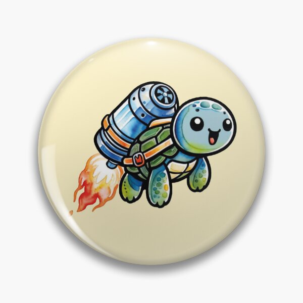 Item preview, Jetpack turtle designed and sold by MoxisWatercolor.