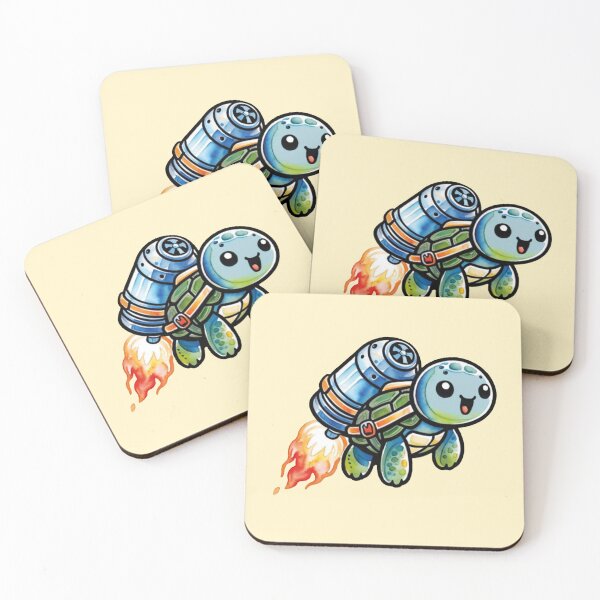 Item preview, Jetpack turtle designed and sold by MoxisWatercolor.