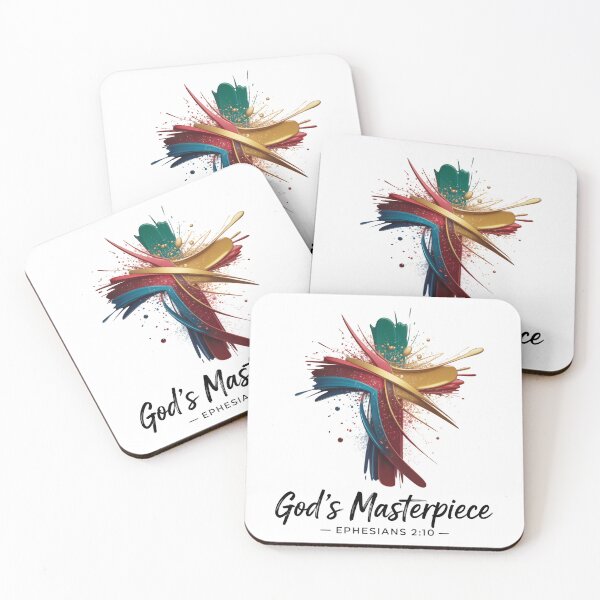 Item preview, God’s Masterpiece Cross – Ephesians 2:10 Christian Art designed and sold by RedRockArtUt.