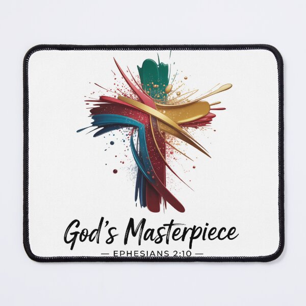 Item preview, God’s Masterpiece Cross – Ephesians 2:10 Christian Art designed and sold by RedRockArtUt.