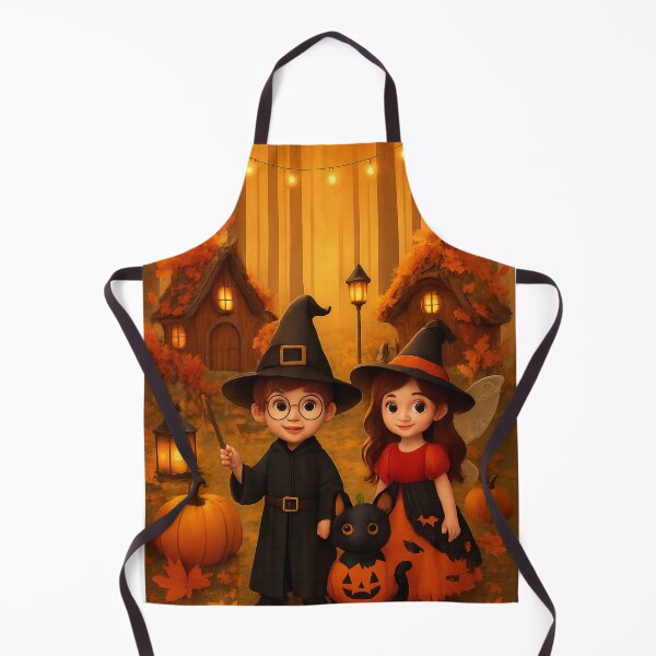 Item preview, Whimsical Autumn – Dressed-Up Duo. Automne féerique – Duo déguisé designed and sold by Drawingshirts.