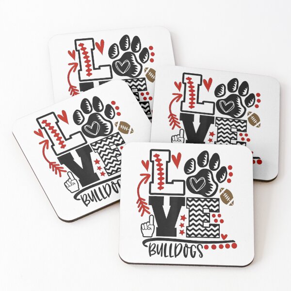 Item preview, Bulldogs Mascot Love - School Spirit Fantastic Gifts  designed and sold by BASKF.