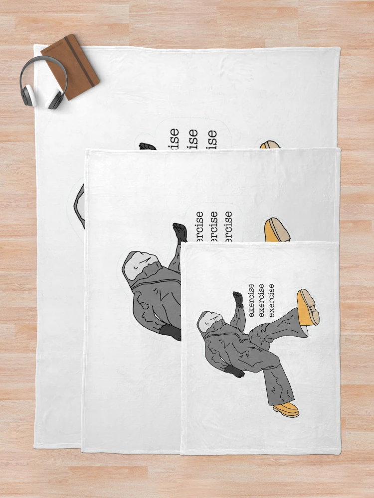 Thumbnail 5 of 6, Throw Blanket, Exercise Exercise Exercise designed and sold by LessCivil.