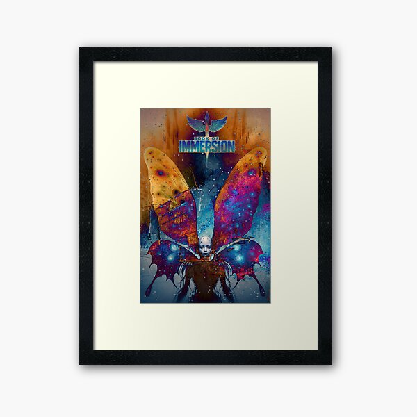 Book of Immersion – “Butterfly Effect” Illustration Strata 1 Framed Art Print