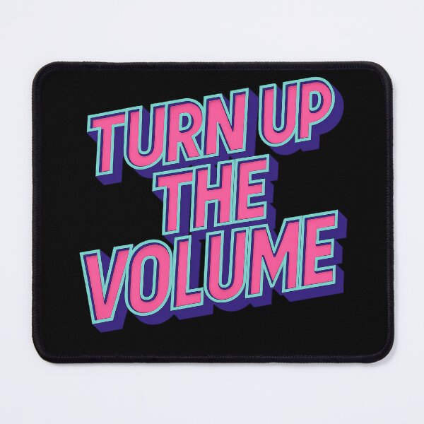 Item preview, Turn Up The Volume Retro Neon Music Design designed and sold by ArtComixHaven.