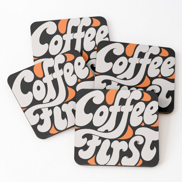 Item preview, Coffee First for caffeine fans designed and sold by Cookiezoo.