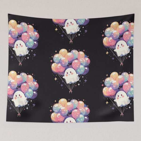 Item preview, Ghost with balloons designed and sold by MendaciousMina.