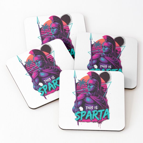 Item preview, This Is Sparta – Vaporwave Leonidas Spartan Warrior Retro Design designed and sold by MakisRIZOS.