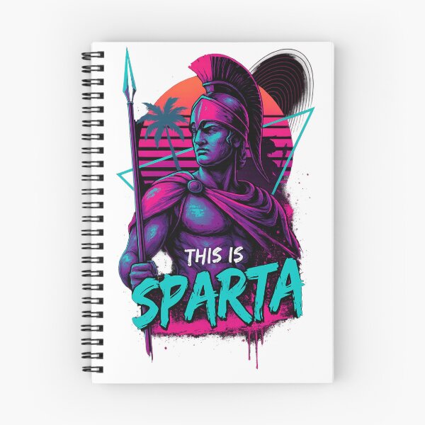 Item preview, This Is Sparta – Vaporwave Leonidas Spartan Warrior Retro Design designed and sold by MakisRIZOS.