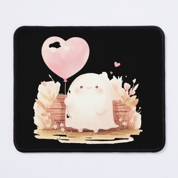 Item preview, Ghost with a heart balloon designed and sold by MendaciousMina.
