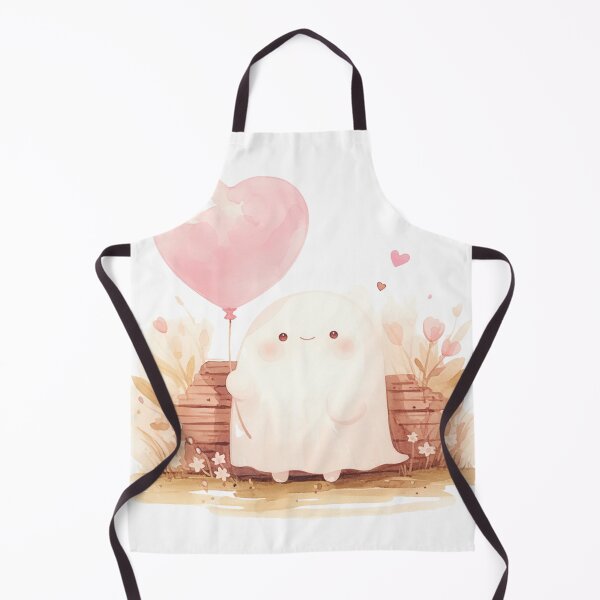 Item preview, Ghost with a heart balloon designed and sold by MendaciousMina.