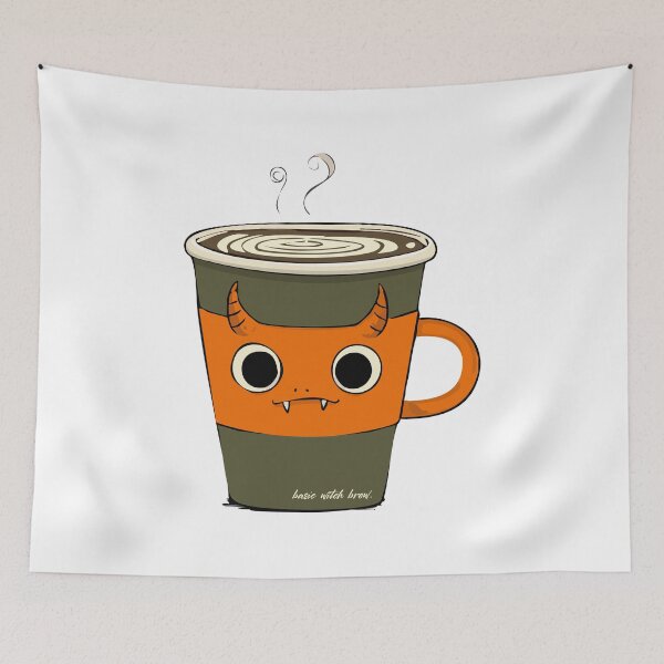 Item preview, Basic Witch Brew | Funny Coffee Demon Halloween Design designed and sold by idgafstudio.ch.
