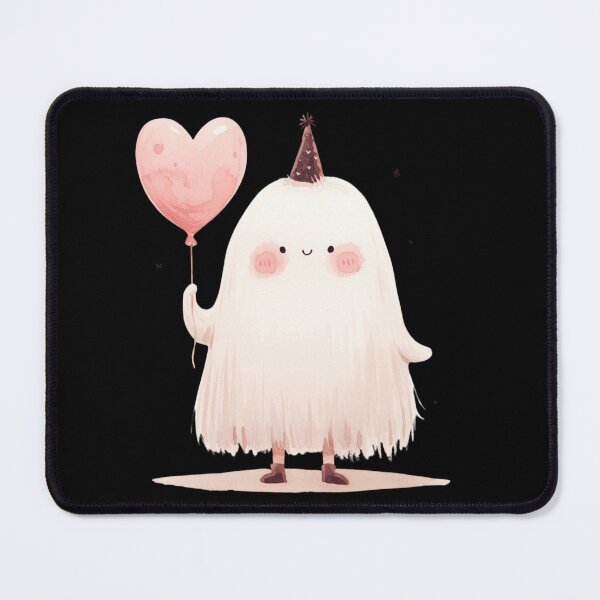 Item preview, Ghost with a heart balloon designed and sold by MendaciousMina.