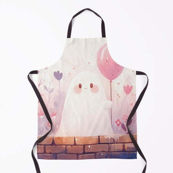 Item preview, Ghost with a balloon designed and sold by MendaciousMina.