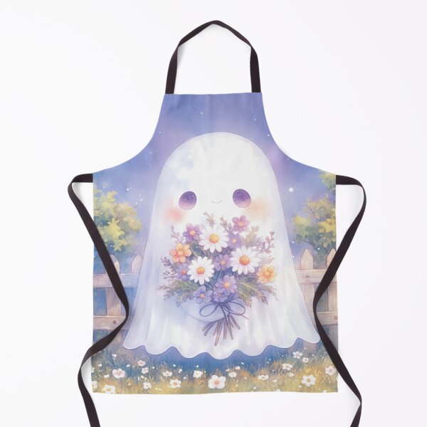 Item preview, Ghost with a bouquet of flowers designed and sold by MendaciousMina.