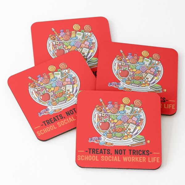 Item preview, Treats, Not Tricks - School Social Worker Life designed and sold by Silent Watch Threads..