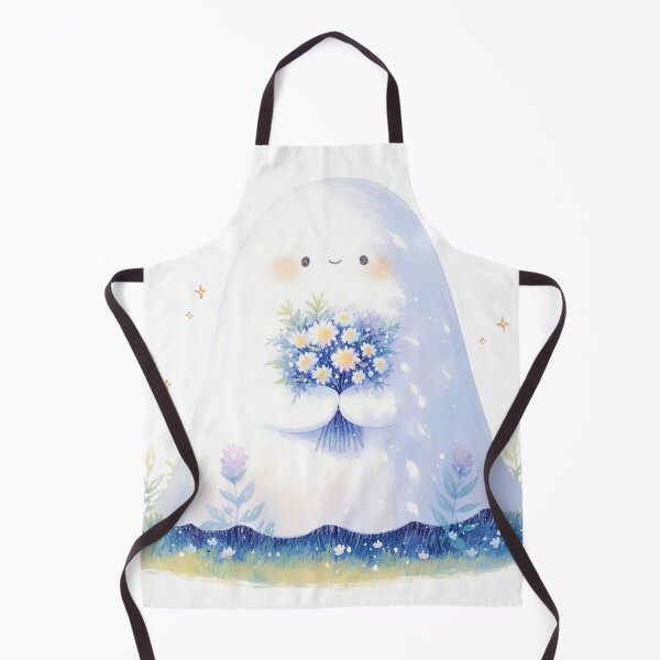 Item preview, Ghost with a bouquet of flowers designed and sold by MendaciousMina.