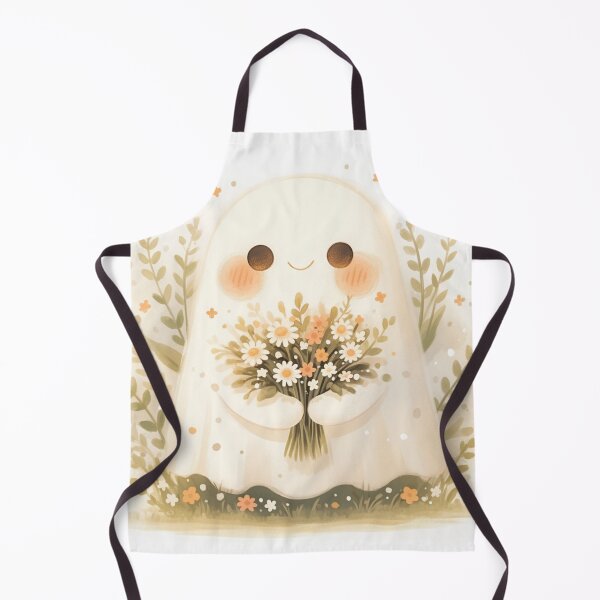 Item preview, Ghost with a bouquet of flowers designed and sold by MendaciousMina.