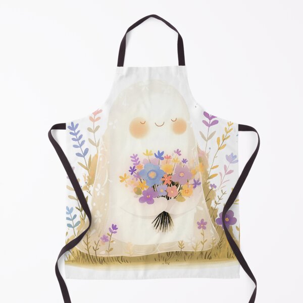 Item preview, Ghost with a bouquet of flowers designed and sold by MendaciousMina.