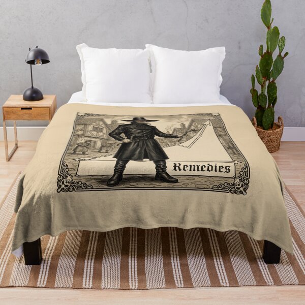 Item preview, Plague Doctor’s Remedies — Medieval Woodcut with Rising Chart designed and sold by VoidBloom Studio.