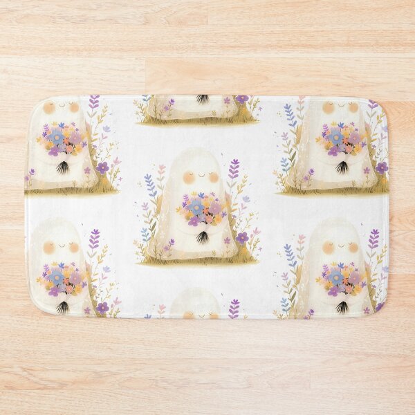 Item preview, Ghost with a bouquet of flowers designed and sold by MendaciousMina.