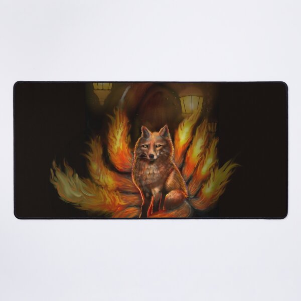Aperçu de l'œuvre Kitsune | Renard de feu mystique à neuf queues créée et vendue par springtempest.