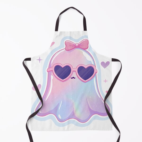 Item preview, Iridescent Ghost with heart shaped sunglasses designed and sold by MendaciousMina.
