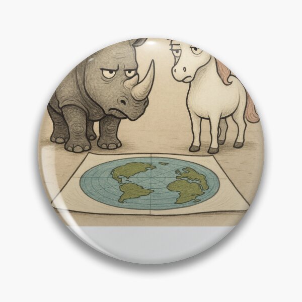 Artikelvorschau, #1 Nashörner gegen Einhörner: GFERI (Global Flat Earth Research Initiative) entworfen und verkauft von Global Flat Earth Research Initiative.