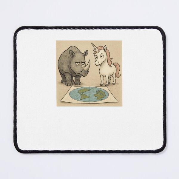 Item preview, #1 Rhinos Vs Unicorns: GFERI (Global Flat Earth Research Initiative) designed and sold by Global Flat Earth Research Initiative.
