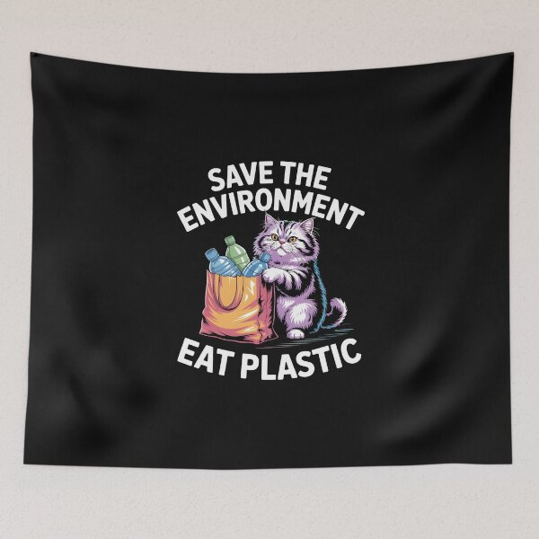 Item preview, Save The Environment Eat Plastic designed and sold by Pawel Oska.