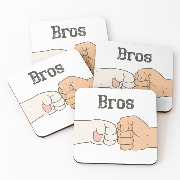 Item preview, Cat Bros - Human/Cat fist bump designed and sold by Whisker Me This.