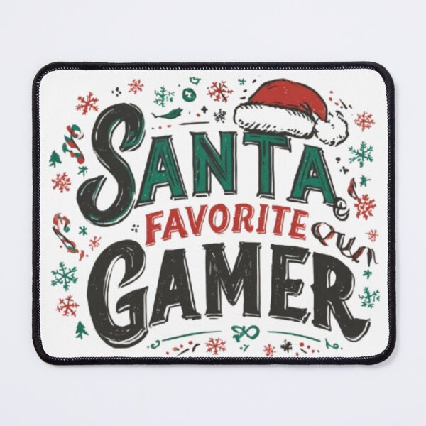 Item preview, Santa’s Favorite Gamer – Funny Christmas Gaming Design designed and sold by AlexLineArt.