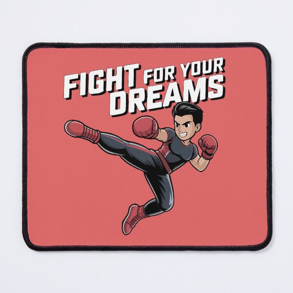 Item preview, Fight for Your Dreams - Dynamic Kickboxer Illustration designed and sold by Pluto ⭐️.