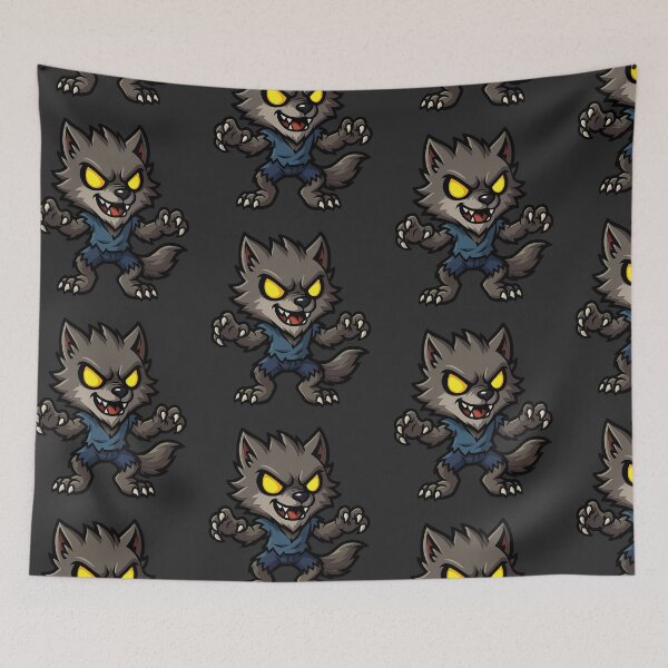 Item preview, Chibi Werewolf – Cute Halloween Monster designed and sold by Ahau Designs.