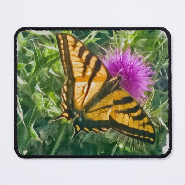 Item preview, Yellow butterfly with purple flower designed and sold by G7 Designs.
