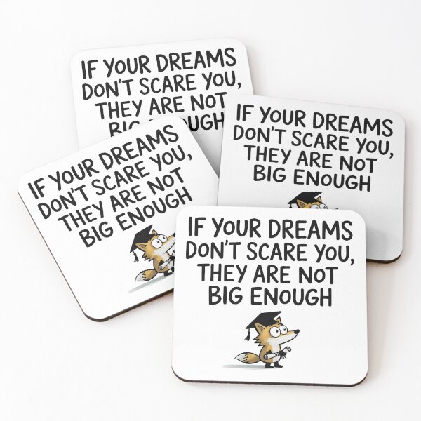 Item preview, Graduation Fox Motivational Dreams Quote Design designed and sold by MonkiFlipp.