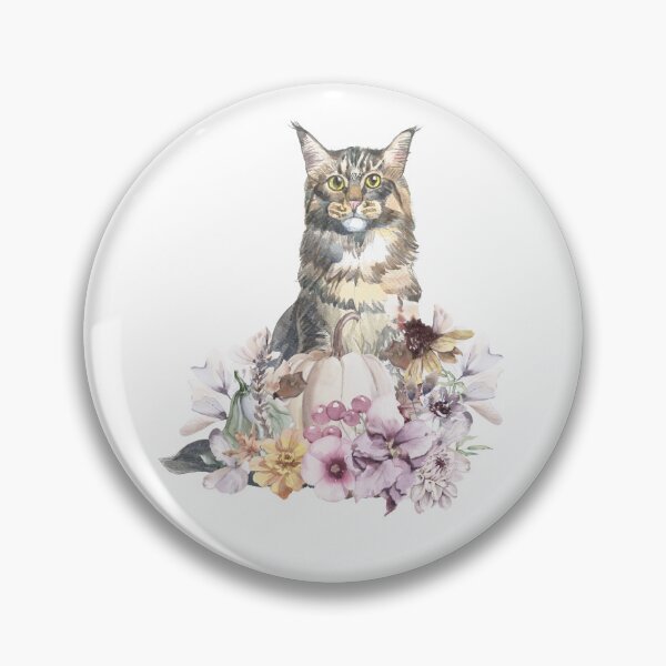 Artikelvorschau, Hübsche Herbstkatze - Aquarell entworfen und verkauft von Whisker Me This.