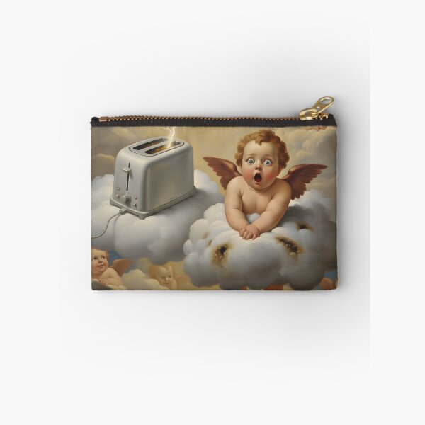 Item preview, Heavenly Toast — Cherubs, Lightning, and a Very Serious Toaster designed and sold by VoidBloom Studio.