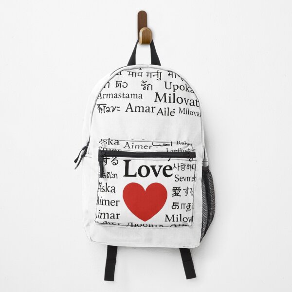 Item preview, Multilingual LOVE Typography with Red Heart Accent designed and sold by ying815bubble.